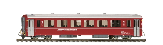 Bemo 3282117 - H0m - Einheitswagen III B 2467 rot, RhB, Ep. V
